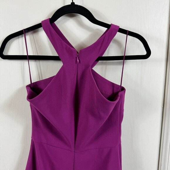 Likely Carolyn Dress purple Halter Neck Sleeveless Sheath Knee Length Zip Close - Picture 6 of 8